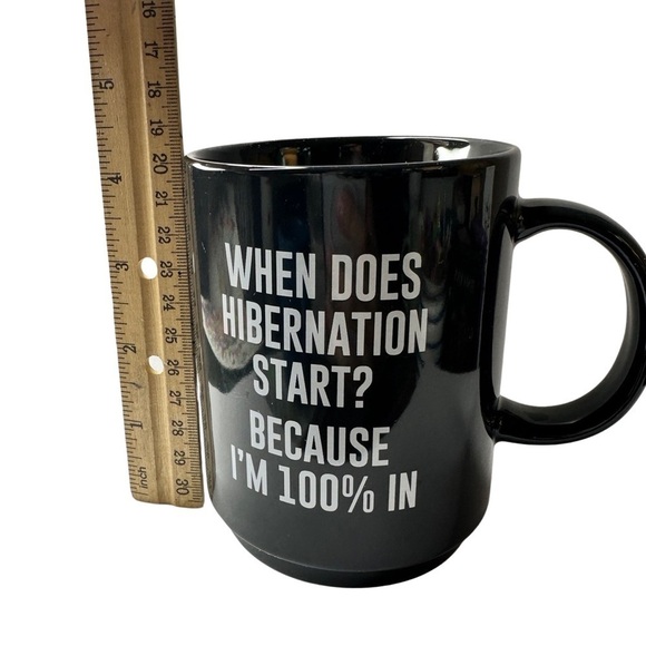 Hilarious Hibernation Mug (Used - Good Condition) 🖤🤣 - Picture 4 of 4
